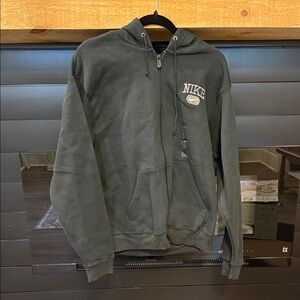 Nike Men's Black Zip-Up sweatshirt